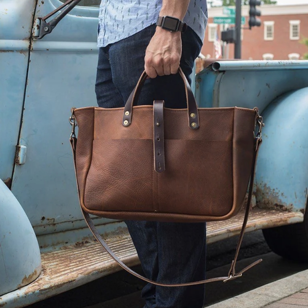 Leather tote bag / briefcase